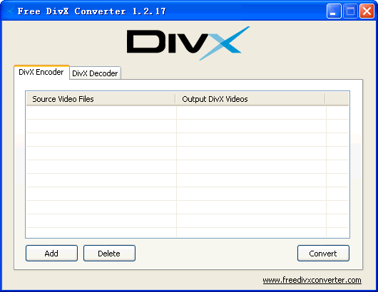 Screenshot for Free DivX Converter 1.2.17